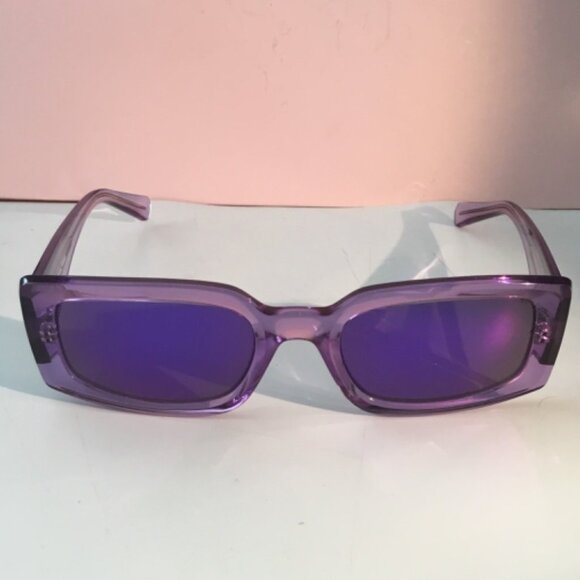 Ray-Ban Sunglasses Kiliane Transparent Purple with PURPLE Lens RB4395==USED - Picture 1 of 10